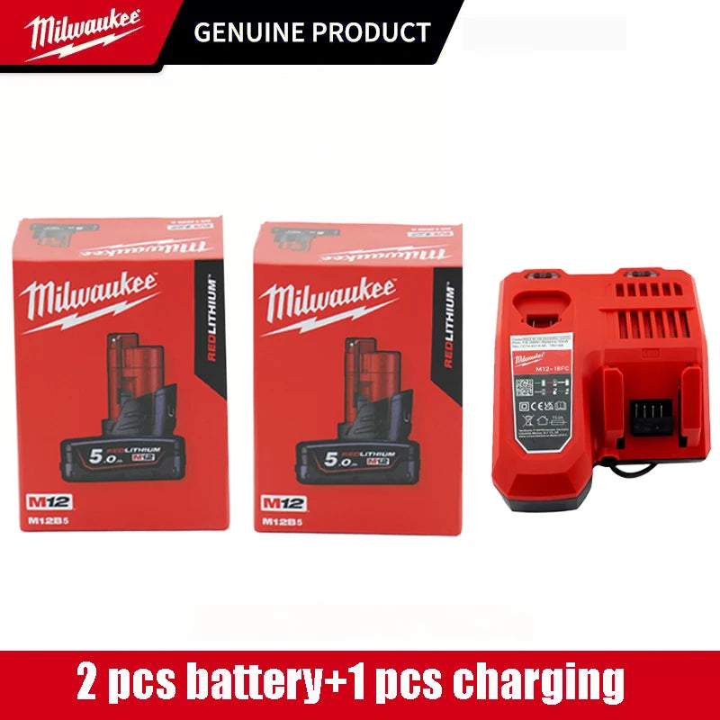 Milwaukee 12V Battery, Comes with Packaging Color Box  12V Battery M12B6 6000mAh  Rechargeable tool battery M12 Hot Promotion Good Vibrations