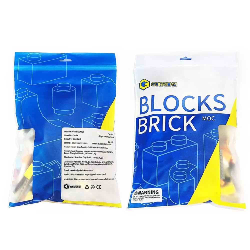 Gobricks 500g Mix Basic Bricks Technology Random Parts Freely DIY MOC Toy Model Building Block Gift Customized Factory Wholesale Good Vibrations