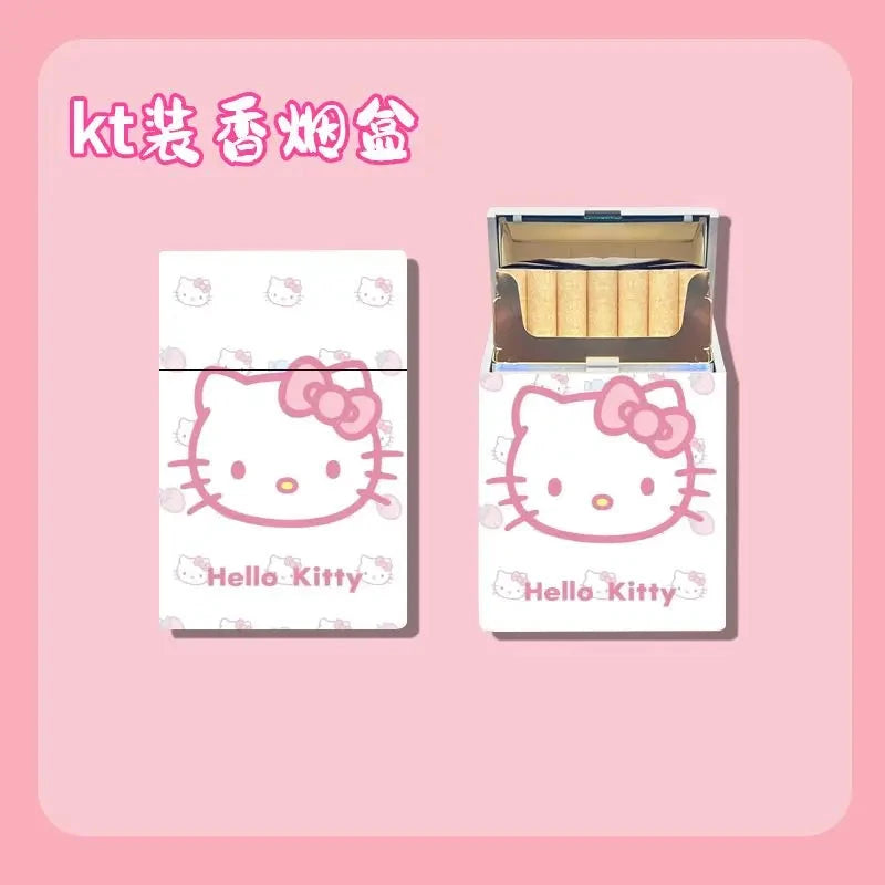 Sanrio Hello Kitty plastic cigarette box 20-pack creative ultra-thin portable cigarette box gift for boyfriend and girlfriend Good Vibrations Adult Super Store