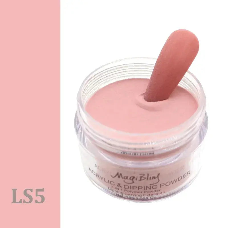 15g Acrylic Powder Light Color Carving Nail Polymer Tip Extension Crystal Powders Manicure Professional Nails Art Accessories Good Vibrations