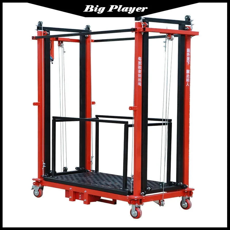 Electric Scaffolding Lift Mobile Foldable New Lifting Platform Indoor and Outdoor Decoration Construction Site Hoist Good Vibrations