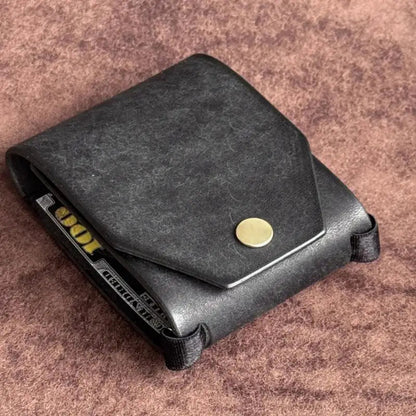 Quick-Access Cash Holder — PU Leather Wallet / Money Wrapper — Organizer Clip, Bill Holder, Storage Pouch, Pocket Wallet Good Vibrations