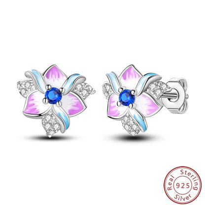 Women's Earrings 925 Sterling Silver Ocean Cute Pet Insect Plant Multi Style Earrings Fit Anniversary Delicate Jewelry Gifts Good Vibrations