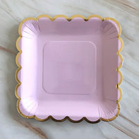 Purple Gold Party Paper Cup Plate Straw For Birthday Carnival Kids Favors Wedding Decor Disposable Tableware Party Supplies Good Vibrations