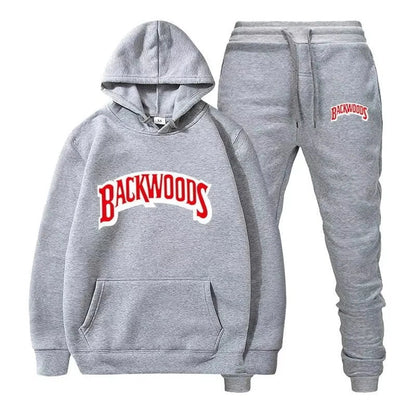 Winter Hoodie Sets Men Fashion Fleece Red Hoodies Black Brand Pants Casual Jogger Suit Tracksuit Sweatshirt Woman Pullover Good Vibrations