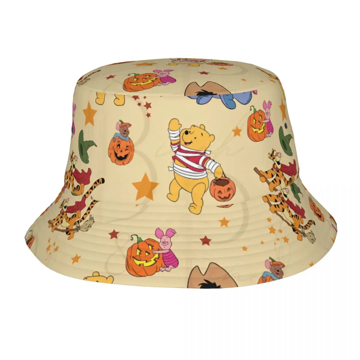 Vocation Getaway Headwear Winnie The Pooh Merch Bucket Hat Unique Women Men Sun Bob Hats Good Vibrations