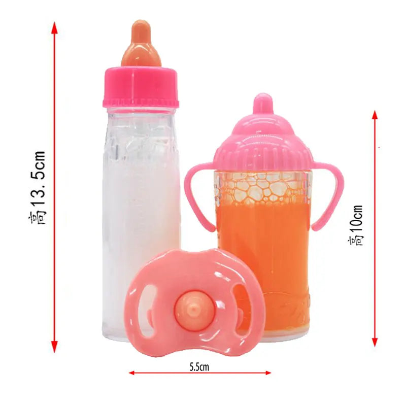 Baby Disappearing Doll Feeding Set Wear For Reborn Baby Doll, Multiple Baby Doll Accessories, Children Best Birthday Gift. Good Vibrations
