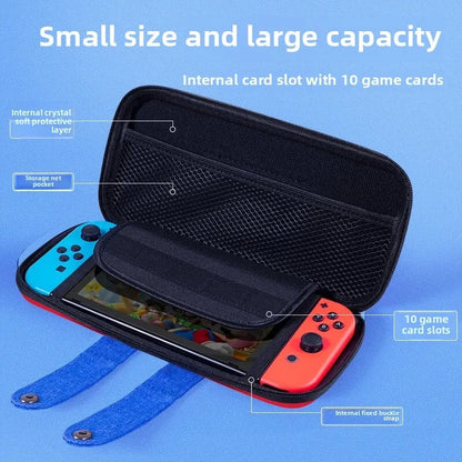 Storage Bag For Switch Portable NS Console Switch OLED Game Accessories Carrying Case Travel Cover Set Good Vibrations
