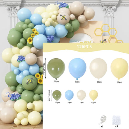 Rainbow Coloured Balloon Arch for Candy Sweet Birthday Party Decorations Donut Grow Ice Cream Birthday Party Decorations Good Vibrations