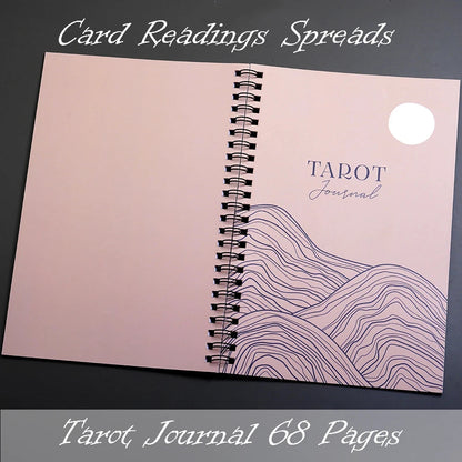 Tarot Journal 68 Pages Card Readings Spreads Major Arcana Cards Study Sheet Tarot Reading Mental Healing Decision-Making Astrolo Good Vibrations
