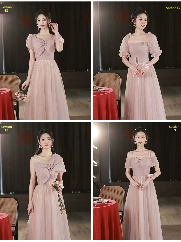 Pink Summer Fairy Long Bridesmaid Dress Good Vibrations