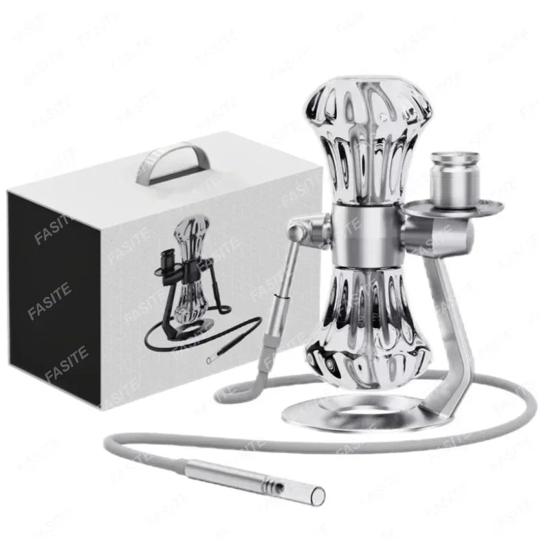 Diamond Gravity Hookah Shisha Pipes for Smoking Grass Chicha Sheesha Bowl Complete Kit Cachimbas 360°rotation Glass Кальян Set