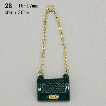 Fashion Miniature Handbag PU Leather Bag Lady Purse Shoulder Bag For 1/6 BJD Dolls Outfits Accessories Dollhouse Girls Gift Toys Good Vibrations