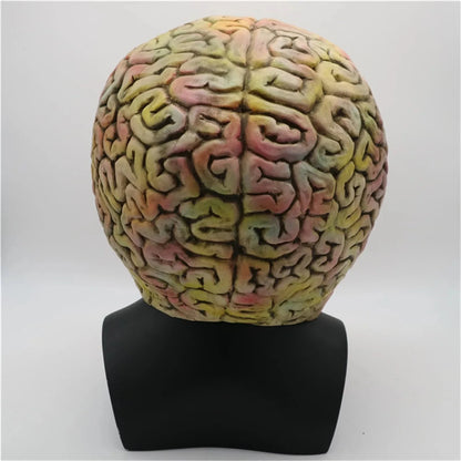 Halloween funny mask headgear funny Martian headgear Halloween role-playing party props latex simulation mask Good Vibrations