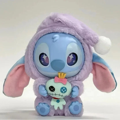 2025 New Stitch Eat Something Before Sleep Series Plush Blind Box Vinyl Toys Cute Doll Mystery Box Bag Hanging Decoration Gift* Good Vibrations