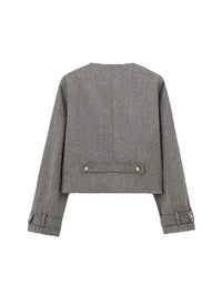 Women Wide Pleated Mini Skirt Sets For Women 2 Pieces Fashion Double Breasted Short Jacket Women 2 Pieces Women Outfit Good Vibrations