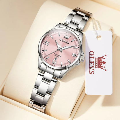 OLEVS Women‘s Watches Simple Luxury Fashion Elegant Female Wristwatch Waterproof Luminous Date Exquisite Gift for Gift 2025 Good Vibrations