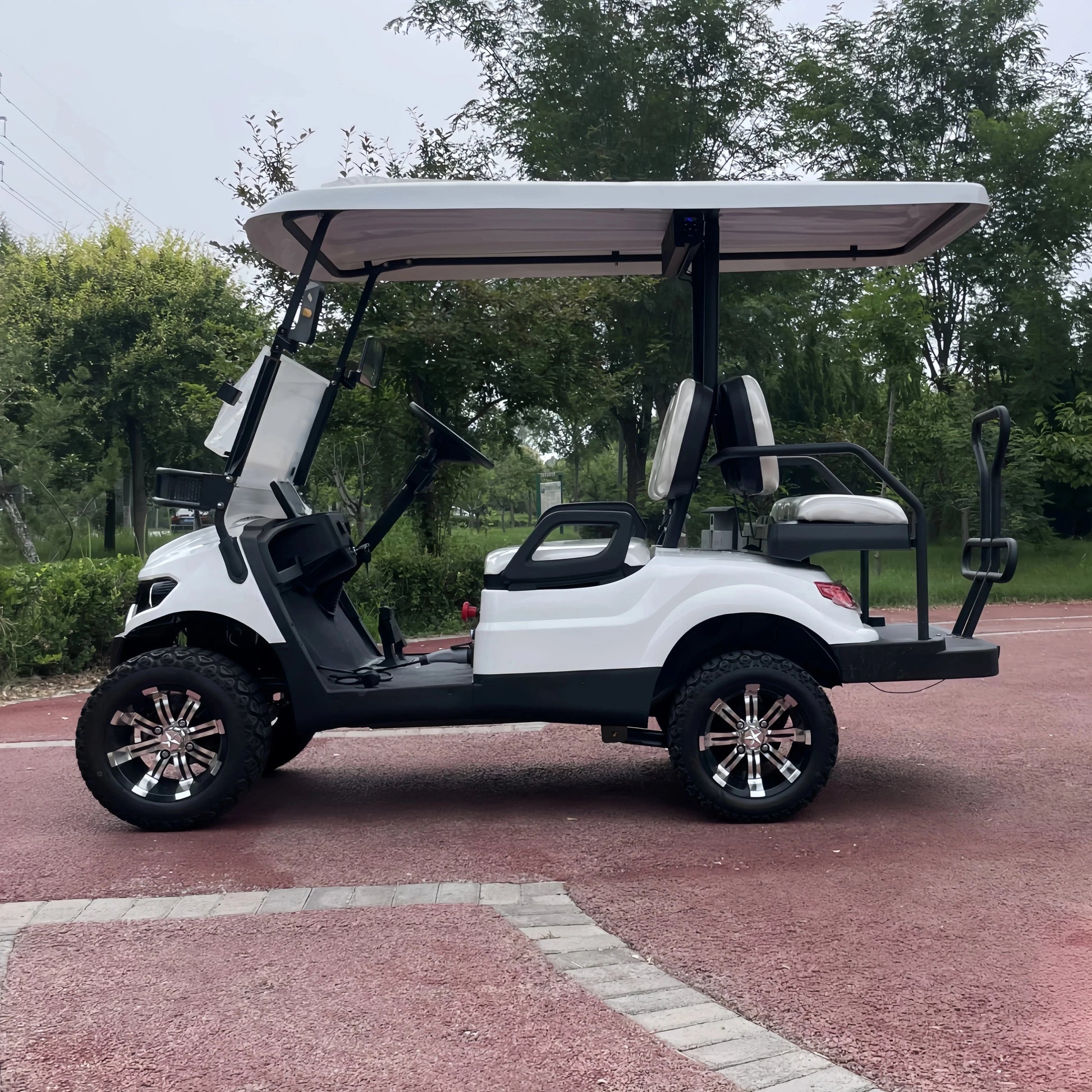 Factory ODM high-end 4-seater electric golf cart, amusement park reception vehicle, electric stroller, beach buggy Good Vibrations