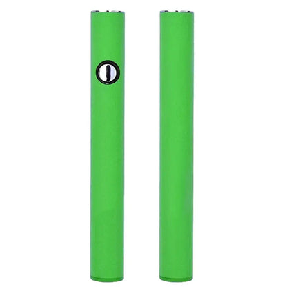 510 Thread Battery Pen with adjustable voltage, green color, USB charging.