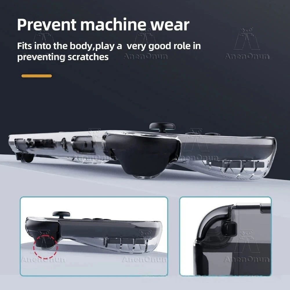 Transparent TPU Case for Switch 2 Shockproof Anti-Scratch Non-Slip Premium Semi-Wrap Protective Cover Ultra-Clear Soft Shell Good Vibrations