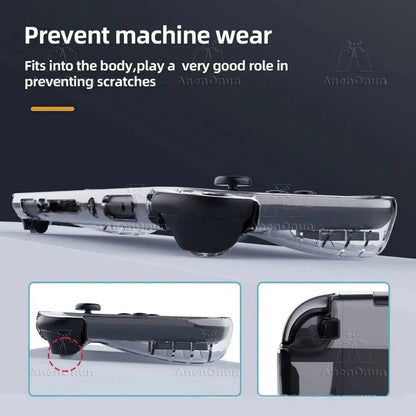 Transparent TPU Case for Switch 2 Shockproof Anti-Scratch Non-Slip Premium Semi-Wrap Protective Cover Ultra-Clear Soft Shell Good Vibrations