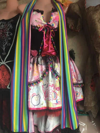 Halloween Costumes for Women Skull Flower Fairy Ghosts Bride Dress Mexico Day Of The Dead Skull Zombie Vampire Cosplay Good Vibrations