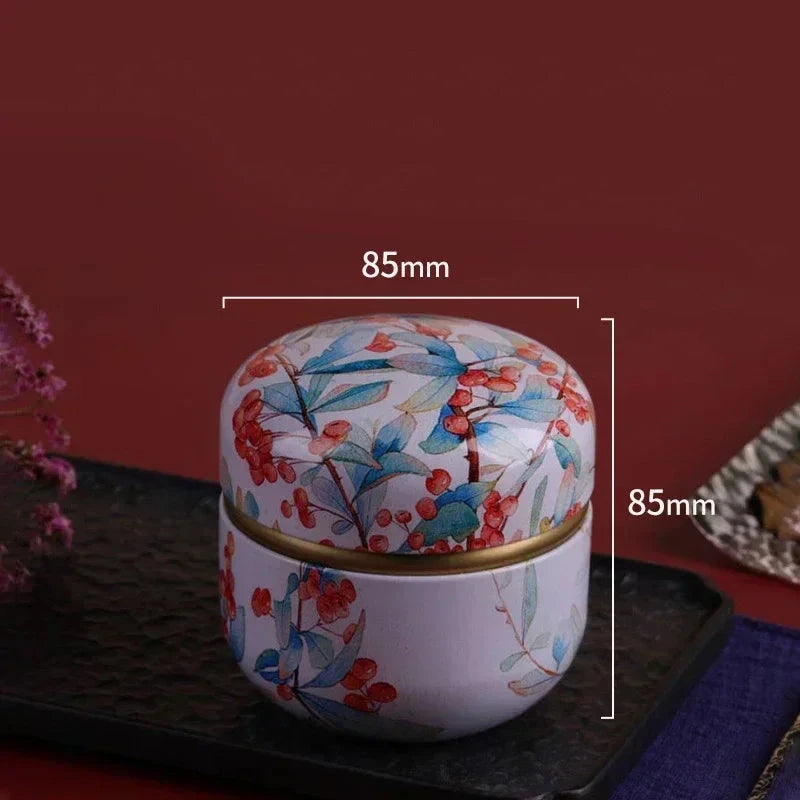 Tea Caddy Tea Box Containers Candle Cans Coffee Candy Snacks Small Tin Mini Portable Storage Boxes Sealed Jars Packaging Teaware Good Vibrations