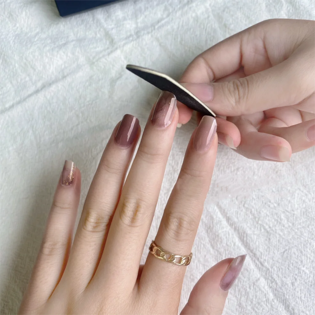 UV Semi-Cured Gel Nail Wraps Stickers Strips French Long Lasting Full Cover LED Gel Semi Cured Nail Sliders For Nail Extension & Good Vibrations