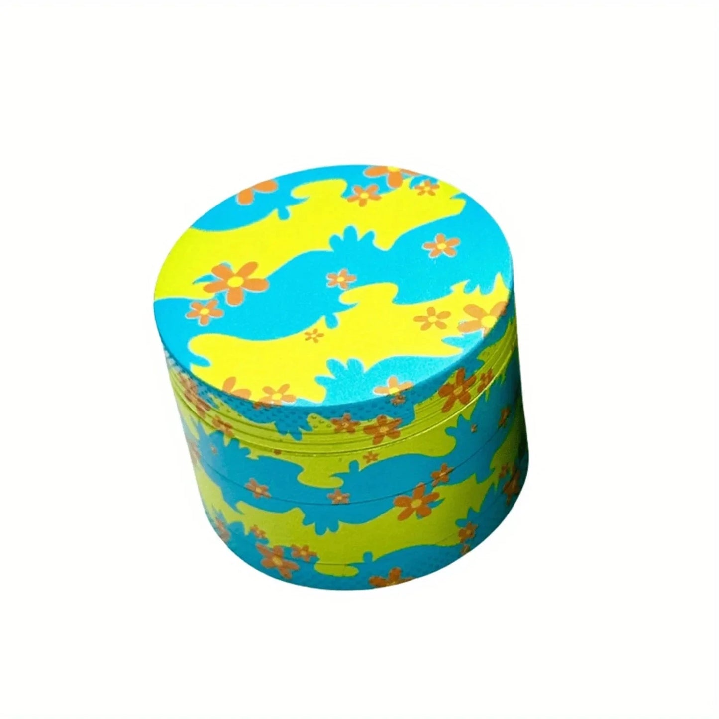 2" Orange Daisy Flower Metal Herb Grinder Good Vibrations Adult Super Store