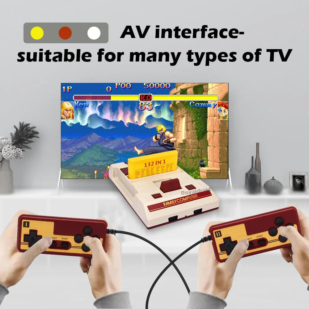 8 Bit Video Game Console Built in 500 Classic Games Family Computer TV Game Console Support Game Cartridge For FC Retro Gaming Good Vibrations