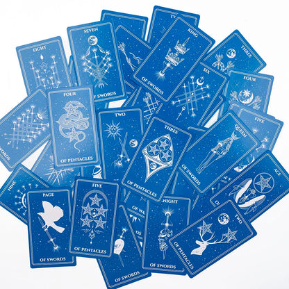 Celestial Tarot filled with the mysterious atmosphere of cosmic celestial bodies Divination Edition Deck Board Playing Games Good Vibrations