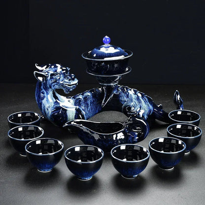 Porcelain Gaiwan Chinese Tea Set Complete Set Puer Chinese Portable Tea Set Luxury Vintage  Tea Ceremony Good Vibrations