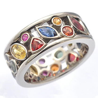 2026 Aesthetic Enamel Flower Finger Ring for Women Wedding Party New 2026  Silver Color Luxury Cubic Zirconia Jewelry Gift Good Vibrations