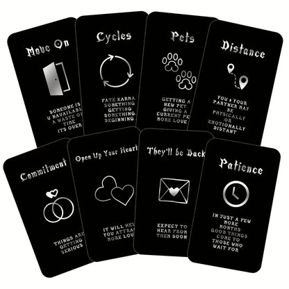 40/54 Sheets Tarot Set,Perfect Tarot Deck for Beginners,Tarot Fortune-telling Game Cards,Twin Flame Tarot Cards with Meaning Good Vibrations