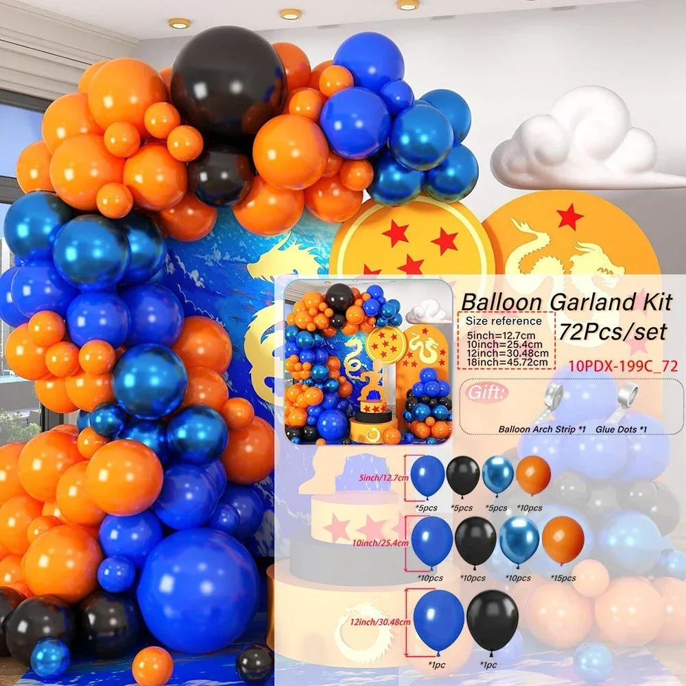 Orange,black,blue,balloon arch kit,birthday party,wedding,bachelor's party,Halloween,coming of age ceremony,party decoration Good Vibrations