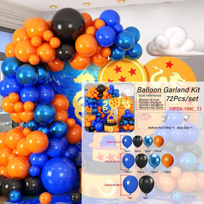 Orange,black,blue,balloon arch kit,birthday party,wedding,bachelor's party,Halloween,coming of age ceremony,party decoration Good Vibrations