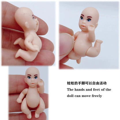 Cute DollHouse Family Doll set Stroller Accessories For 11.5'' Pregnant Dolls with Baby Doll Birthday Christmas Gift Kid Toys Good Vibrations