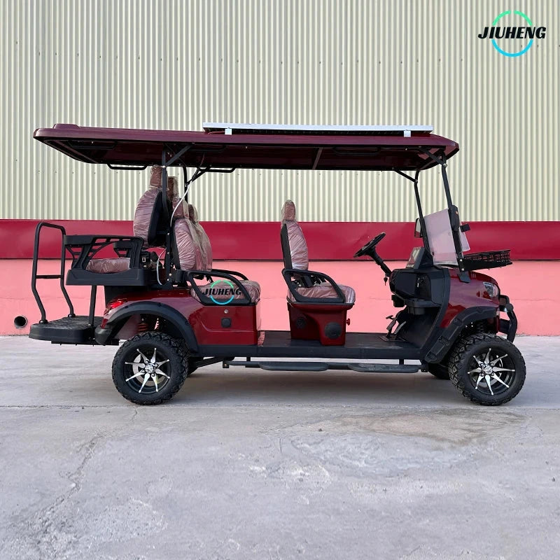 2025 New 48V/72V EEC/DOT Certified Electric Sightseeing Car Hot Selling 6 Seat Amusement Park Golf Carts with 2 & 4 Seats Good Vibrations
