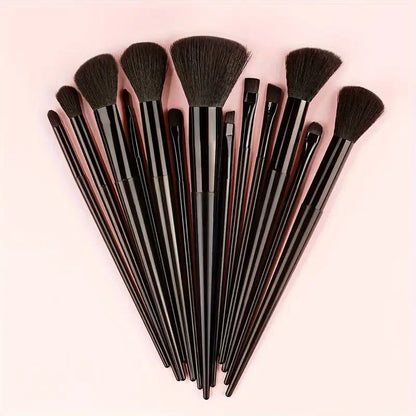 NEW13PCS Makeup Brush Set Eye Shadow Highlighter Concealer Brush Blush Loose Powder Brush Blending Soft Fluffy Women Beauty Tool Good Vibrations