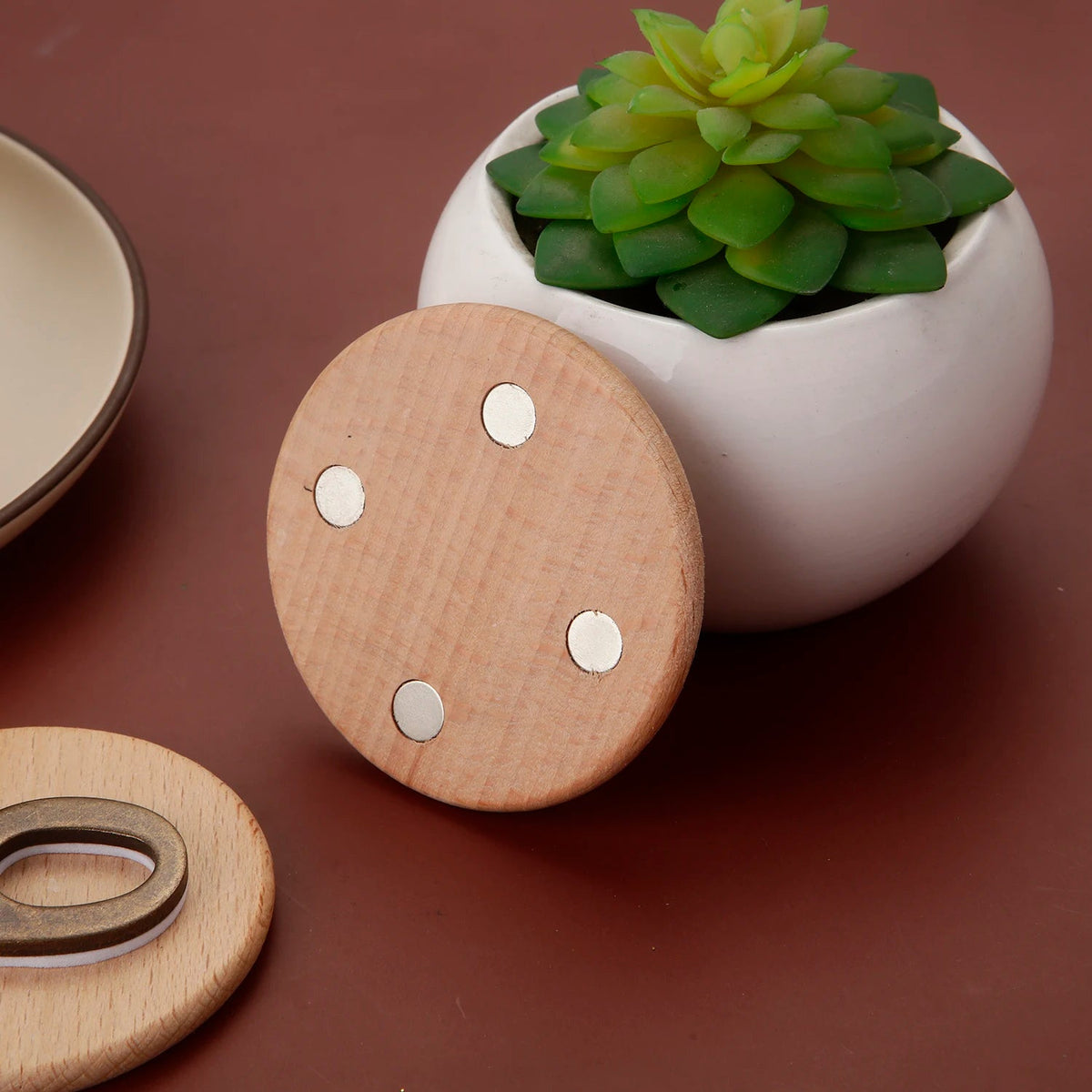 Magnetic Wooden Table Number Plate Metal Numbers Signs for Restaurants Bar Cafe Wedding Number Table Plate Event Party Supplies Good Vibrations