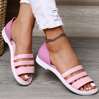 Sandals Women Summer Shoes Flat Slides Women High Quality Sandals Ladies Designers Trend Versatile Outdoor Flat Beach Sandals Good Vibrations