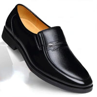 Leather Men Formal Shoes Luxury Brand 2023 Men's Loafers Dress Moccasins Breathable Slip on Black Driving Shoes Plus Size 38-44 Good Vibrations