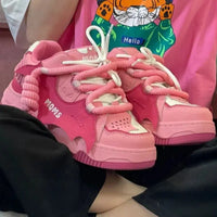 2025 New Women Shoes for Women Tennis Retro Punk Skateboard Shoes Fashion Sneakers Designer Sports Casual women's shoes Good Vibrations