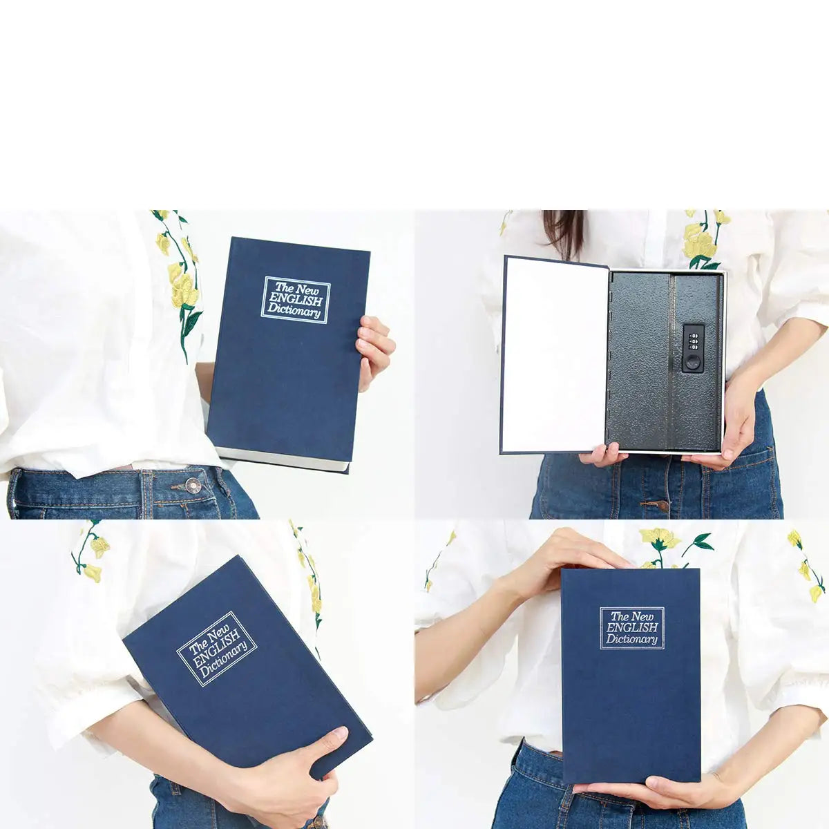 Book Safe with Combination Lock Dictionary Diversion Metal Lock Box for Home Office Code Lock for Money Dictionary Safe Box Good Vibrations Adult Super Store