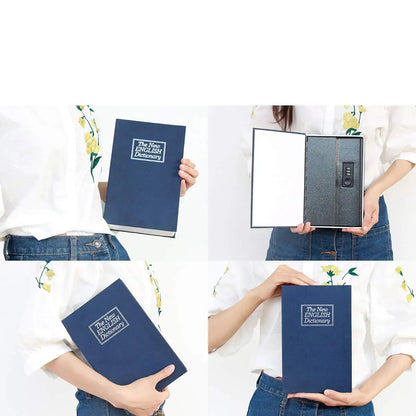 Book Safe with Combination Lock Dictionary Diversion Metal Lock Box for Home Office Code Lock for Money Dictionary Safe Box Good Vibrations Adult Super Store
