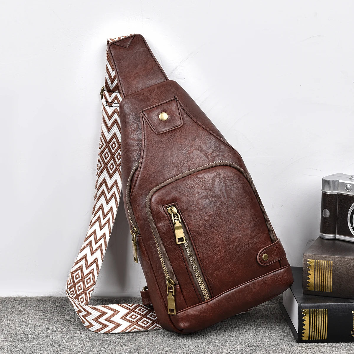 New Shoulder Bag Man  Casual Chest Business Male MultiFunctional Women Backpack Cycling Sports Rucksack Men's Handbag Crossbody Good Vibrations