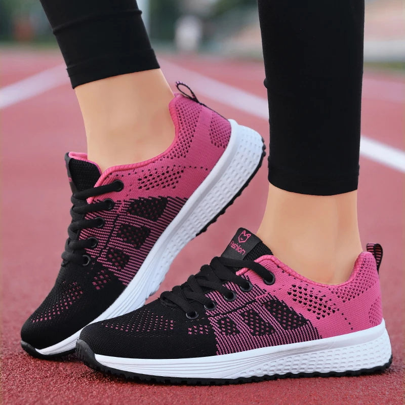 2024 Women Sport Shoes Fashion Platform Sneakers Ladies Spring Winter Flats Running Shoes for Woman Good Vibrations