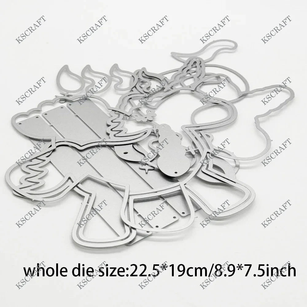 KSCRAFT Pinata Unicorn Mini Album Cutting Dies Stencils for DIY Scrapbooking Decorative Embossing DIY Paper Cards Good Vibrations