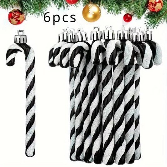 Christmas Acrylic Candy Canes Twisted Crutch Christmas Tree Hanging Ornaments New Year Party Home Decorations Kids Gift Navidad Good Vibrations