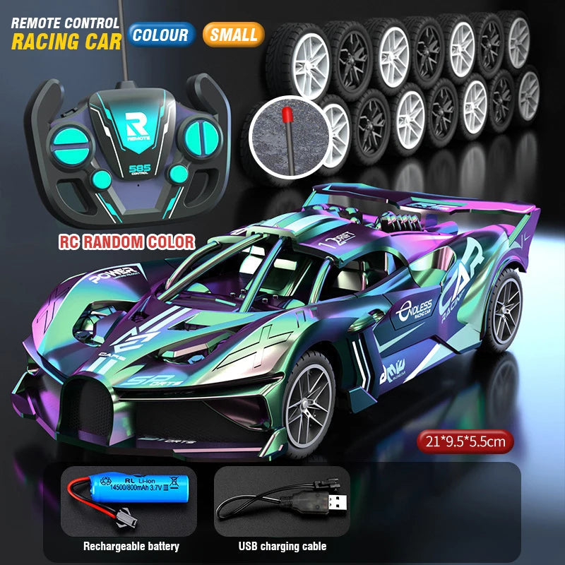 Rc Car 4Ch High-Speed Remote Control Drift Racing Car Electric Sportscar Toy Vehicle Model Toys for Boys Kids Birthday Gift Good Vibrations